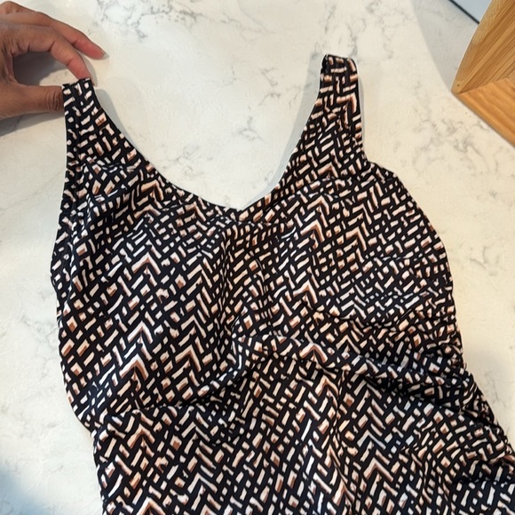 Speedo swim swimming bathing suit brown black swim class meet back to school - Picture 4 of 9